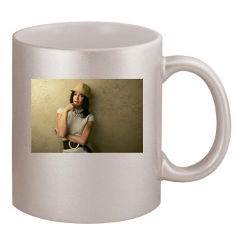 Teri Hatcher 11oz Metallic Silver Mug