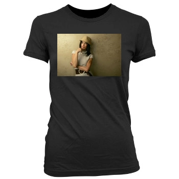 Teri Hatcher Women's Junior Cut Crewneck T-Shirt