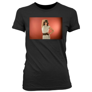 Teri Hatcher Women's Junior Cut Crewneck T-Shirt