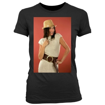 Teri Hatcher Women's Junior Cut Crewneck T-Shirt