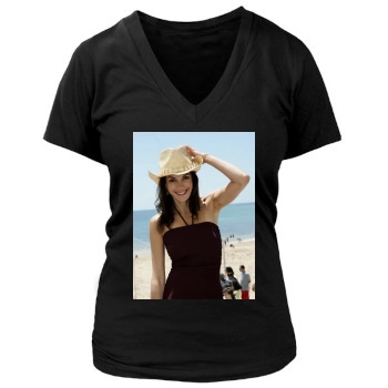 Teri Hatcher Women's Deep V-Neck TShirt