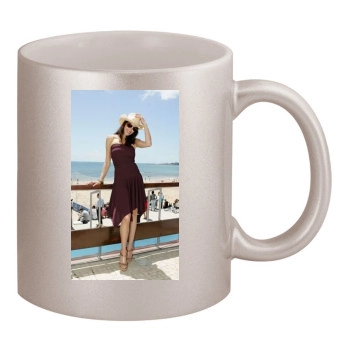 Teri Hatcher 11oz Metallic Silver Mug