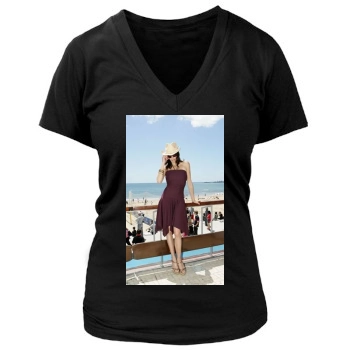 Teri Hatcher Women's Deep V-Neck TShirt