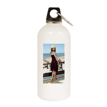 Teri Hatcher White Water Bottle With Carabiner