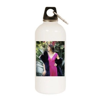 Teri Hatcher White Water Bottle With Carabiner