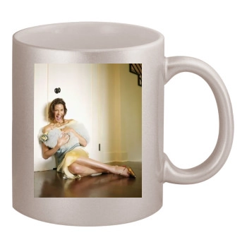 Teri Hatcher 11oz Metallic Silver Mug