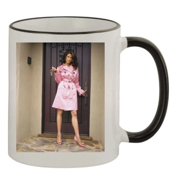 Teri Hatcher 11oz Colored Rim & Handle Mug