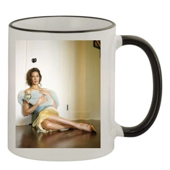 Teri Hatcher 11oz Colored Rim & Handle Mug