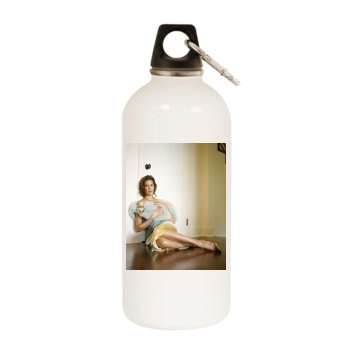 Teri Hatcher White Water Bottle With Carabiner