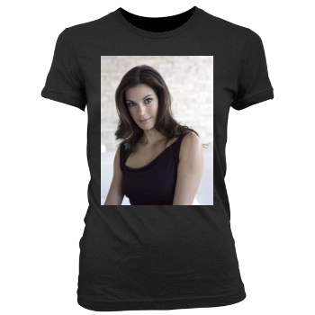 Teri Hatcher Women's Junior Cut Crewneck T-Shirt