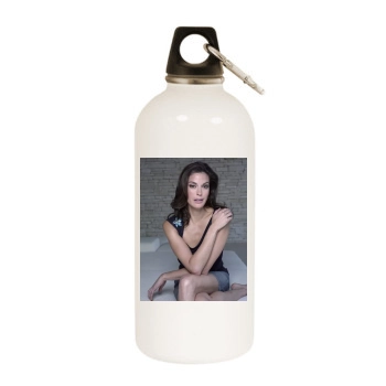 Teri Hatcher White Water Bottle With Carabiner