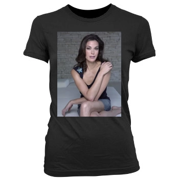 Teri Hatcher Women's Junior Cut Crewneck T-Shirt