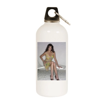 Teri Hatcher White Water Bottle With Carabiner