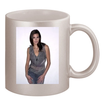 Teri Hatcher 11oz Metallic Silver Mug