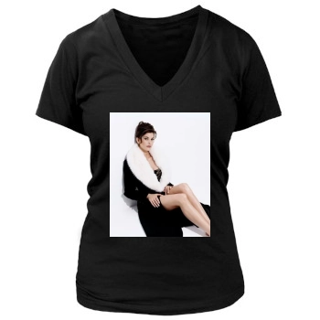 Teri Hatcher Women's Deep V-Neck TShirt