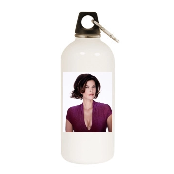 Teri Hatcher White Water Bottle With Carabiner