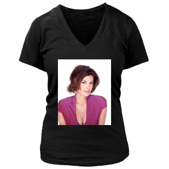 Teri Hatcher Women's Deep V-Neck TShirt