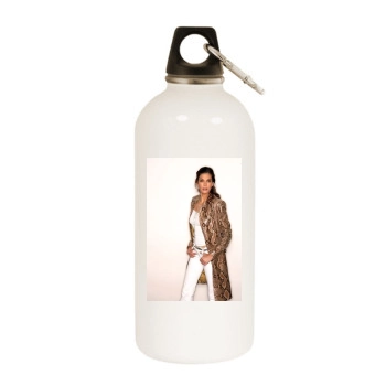 Teri Hatcher White Water Bottle With Carabiner