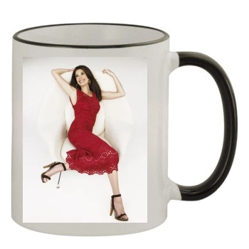 Teri Hatcher 11oz Colored Rim & Handle Mug