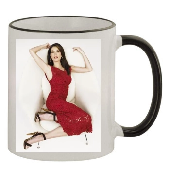 Teri Hatcher 11oz Colored Rim & Handle Mug