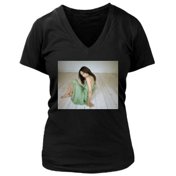 Thandie Newton Women's Deep V-Neck TShirt