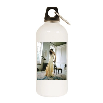 Thandie Newton White Water Bottle With Carabiner