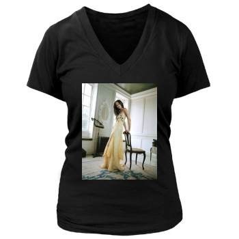 Thandie Newton Women's Deep V-Neck TShirt