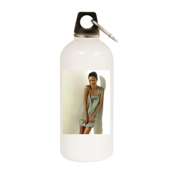 Thandie Newton White Water Bottle With Carabiner