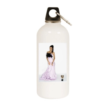 Thandie Newton White Water Bottle With Carabiner