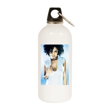 Thandie Newton White Water Bottle With Carabiner