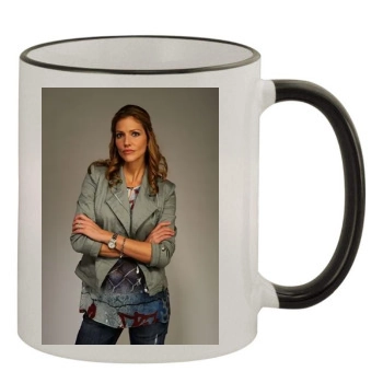 Tricia Helfer 11oz Colored Rim & Handle Mug