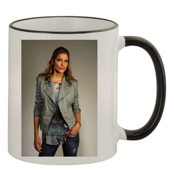 Tricia Helfer 11oz Colored Rim & Handle Mug