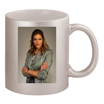 Tricia Helfer 11oz Metallic Silver Mug