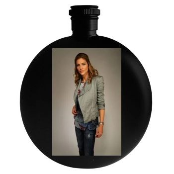 Tricia Helfer Round Flask