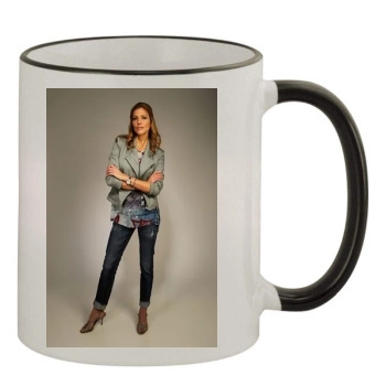 Tricia Helfer 11oz Colored Rim & Handle Mug