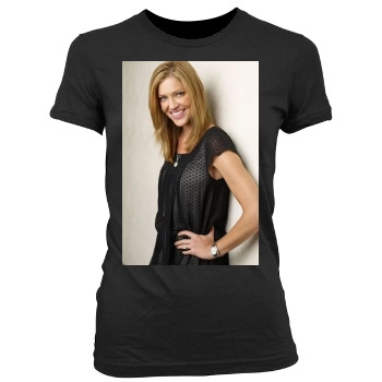 Tricia Helfer Women's Junior Cut Crewneck T-Shirt