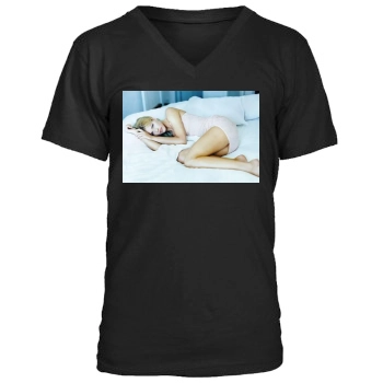 Tricia Helfer Men's V-Neck T-Shirt