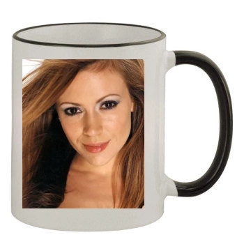 Alyssa Milano 11oz Colored Rim & Handle Mug