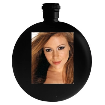 Alyssa Milano Round Flask