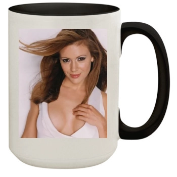 Alyssa Milano 15oz Colored Inner & Handle Mug