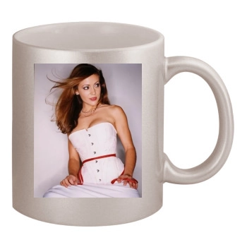 Alyssa Milano 11oz Metallic Silver Mug