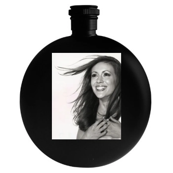 Alyssa Milano Round Flask