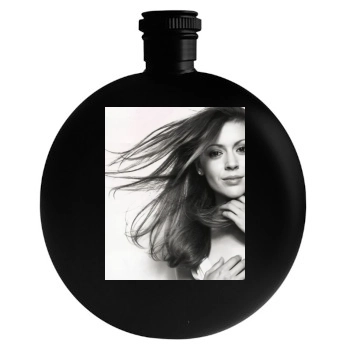 Alyssa Milano Round Flask