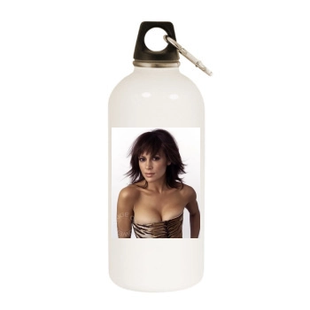 Alyssa Milano White Water Bottle With Carabiner