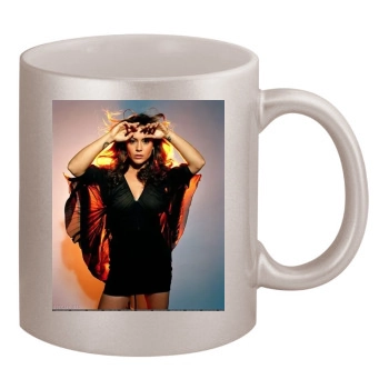 Alyssa Milano 11oz Metallic Silver Mug