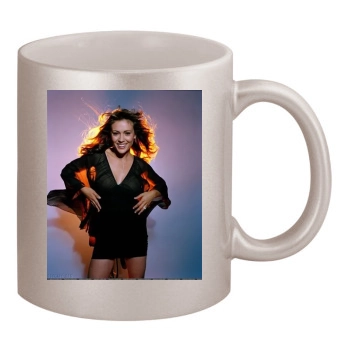 Alyssa Milano 11oz Metallic Silver Mug