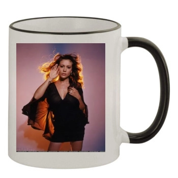 Alyssa Milano 11oz Colored Rim & Handle Mug