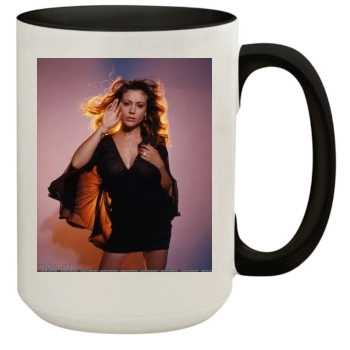 Alyssa Milano 15oz Colored Inner & Handle Mug