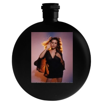 Alyssa Milano Round Flask