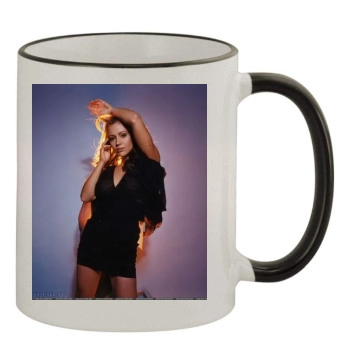 Alyssa Milano 11oz Colored Rim & Handle Mug